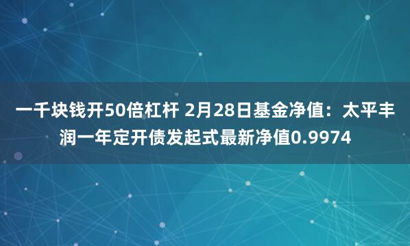 一千块钱开50倍杠杆 2月28日基金净值：太平丰润一年定开债发起式最新净值0.9974