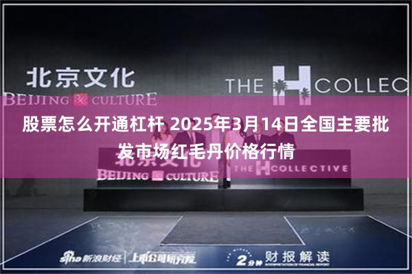 股票怎么开通杠杆 2025年3月14日全国主要批发市场红毛丹价格行情